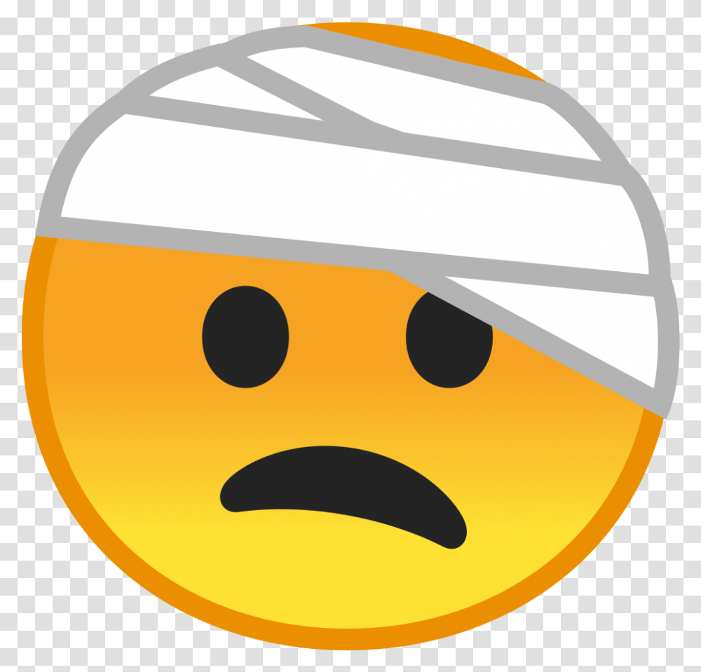 Face With Head Bandage Icon Emojis Imagenes De Dolor De Cabeza Animadas, Hardhat, Helmet, Baseball Cap Transparent Png