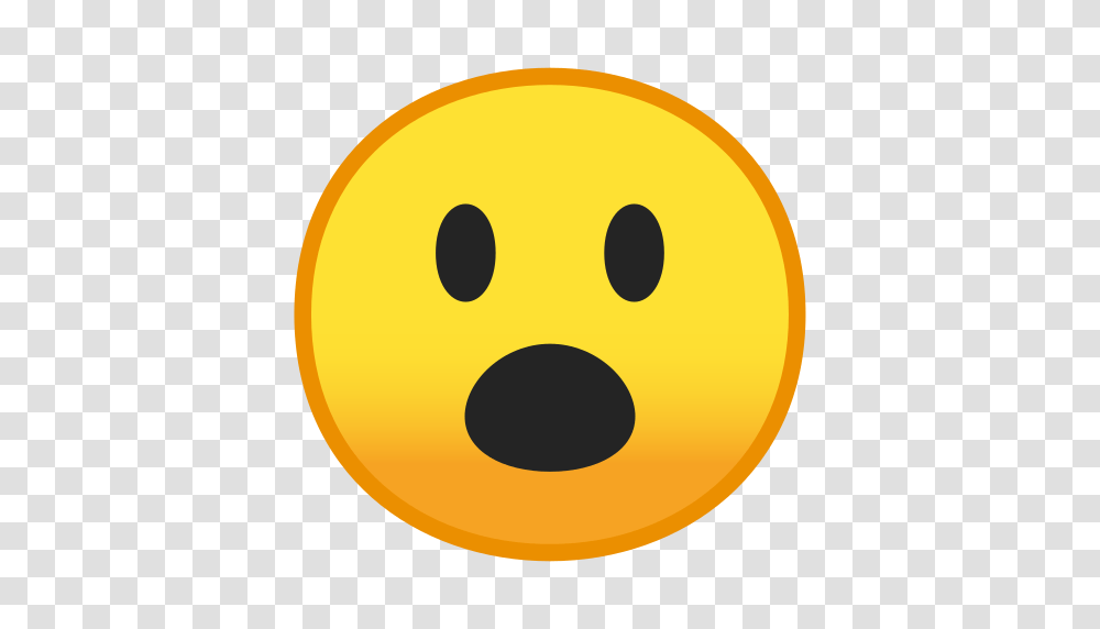 Face With Open Mouth Emoji Meaning With Pictures From A To Z, Plant, Pac Man, Halloween Transparent Png