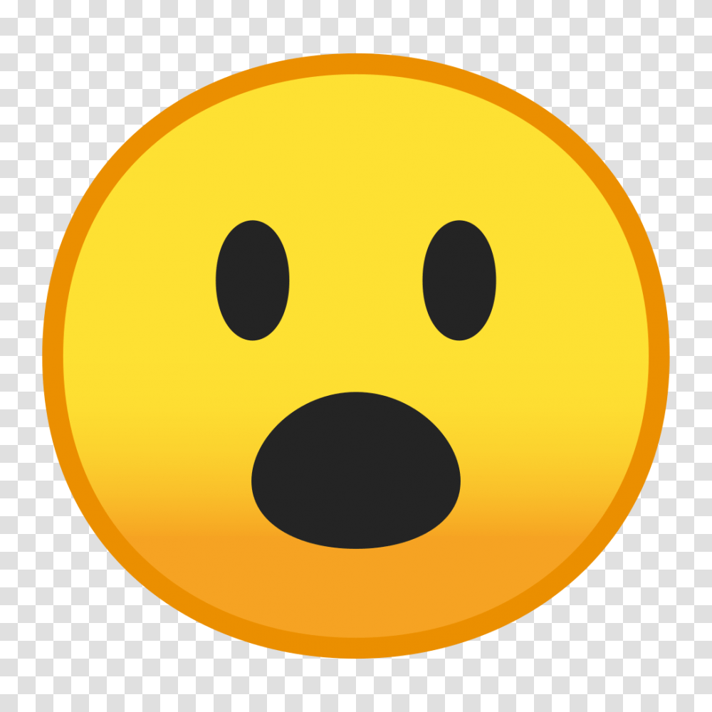 Face With Open Mouth Icon Noto Emoji Smileys Iconset Google, Pac Man, Sphere, Halloween Transparent Png