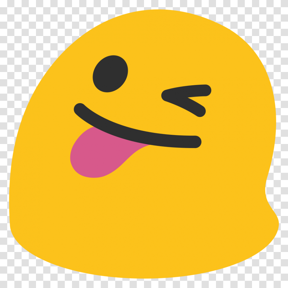 Face With Stuck Out Tongue And Winking Eye Emoji, Apparel, Egg, Food Transparent Png