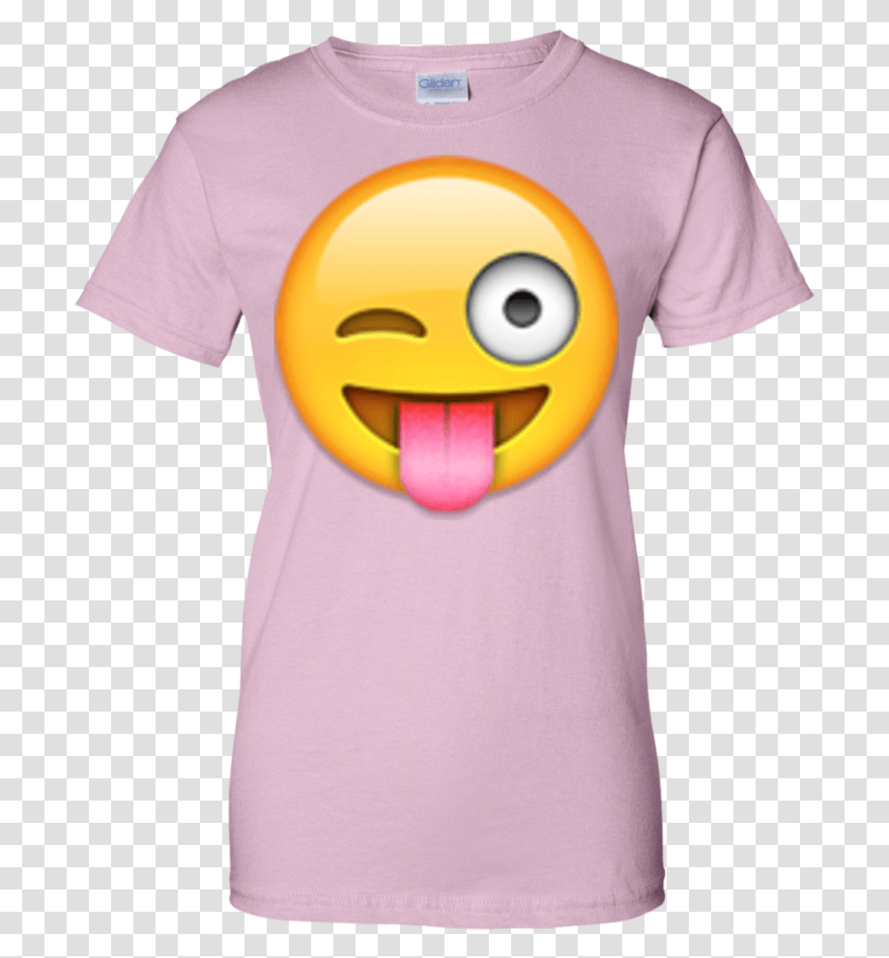 Face With Stuck Out Tongue And Winking Eye T Shirt T Shirt, Apparel, T-Shirt, Person Transparent Png