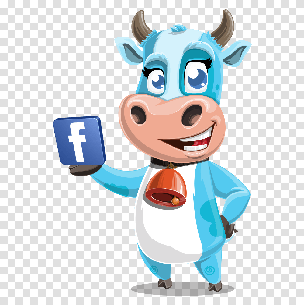 Facebook 3d Icon Clipart Full Size Clipart 466202 Cow Using A Calculator, Toy, Cattle, Mammal, Animal Transparent Png