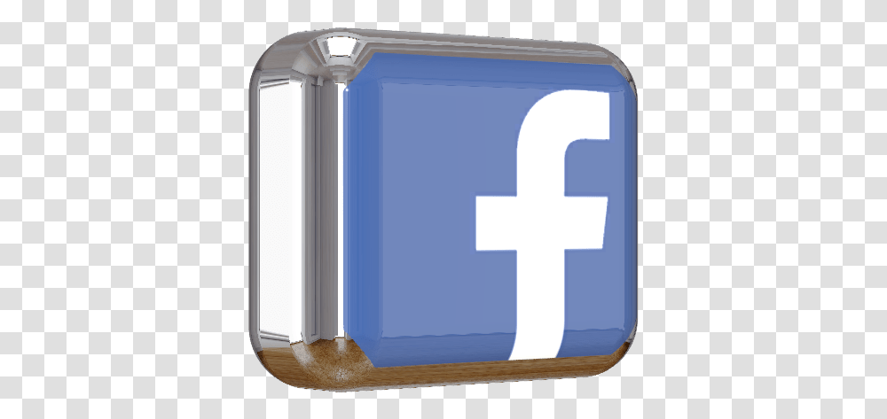 Facebook 3d Logo Sign, Mailbox, Letterbox, Cabinet, Furniture Transparent Png