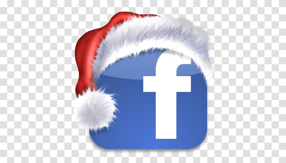 Facebook 512x512 Icon Free Search Download As Ico And Facebook Logo With Santa Hat, Bird, Animal, Clothing, Apparel Transparent Png