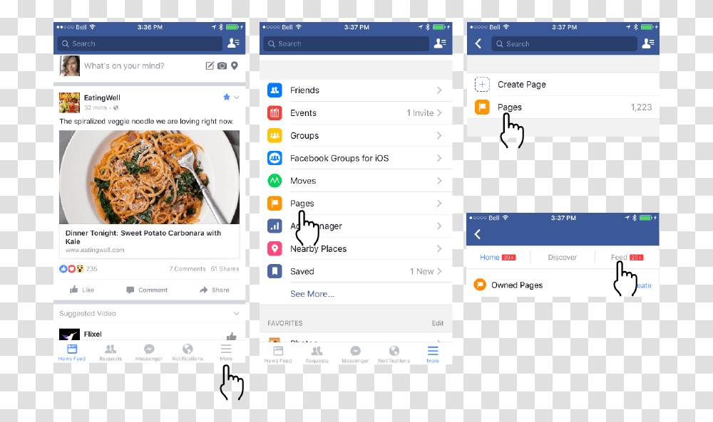 Facebook App Feed, Electronics, Computer, Phone Transparent Png