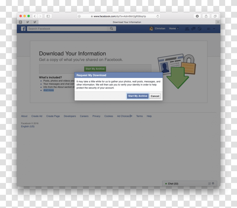 Facebook Archive Lock, File, Webpage, Monitor, Screen Transparent Png