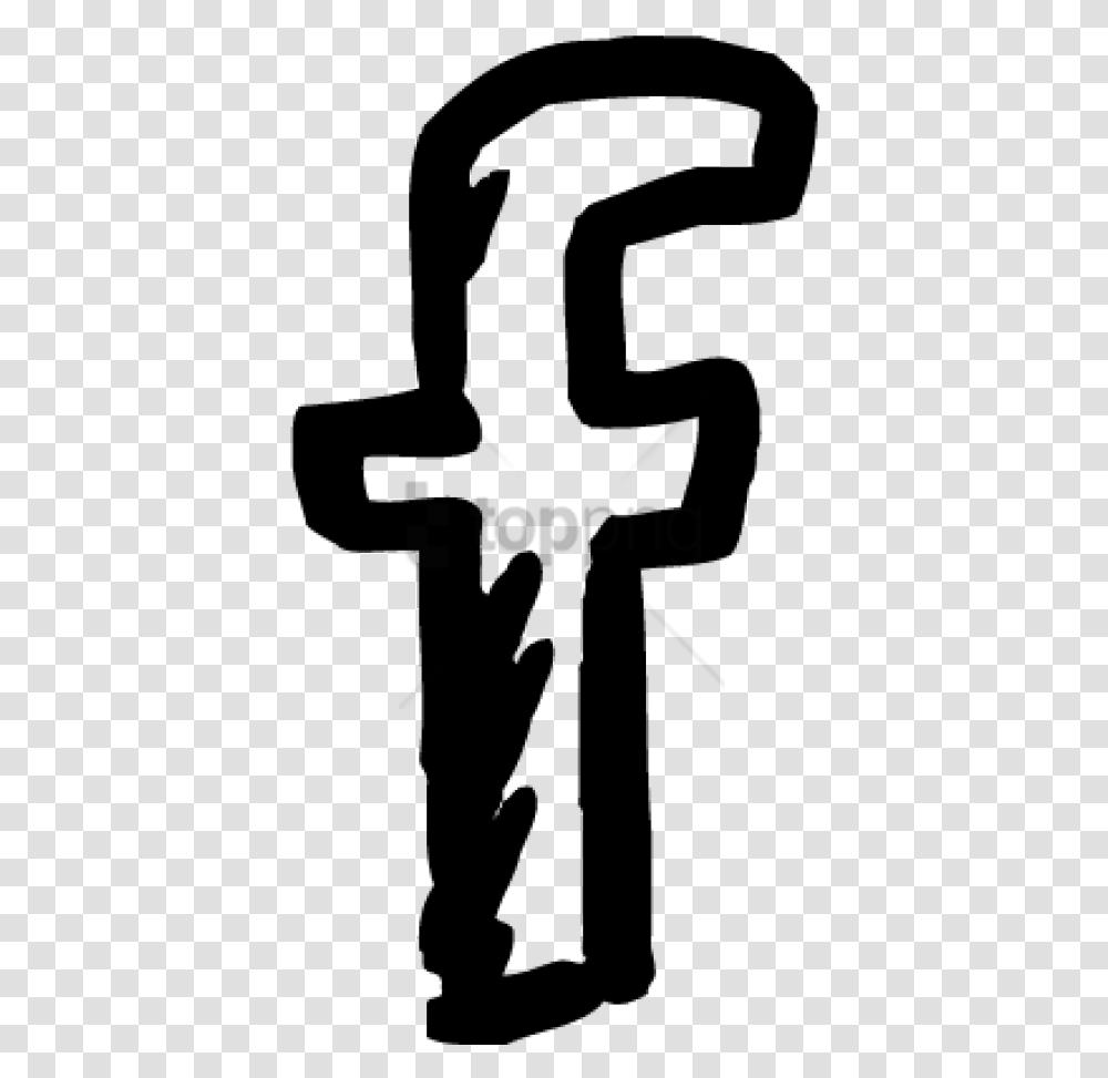 Facebook Background Logo, Hand, Stencil, Cross Transparent Png