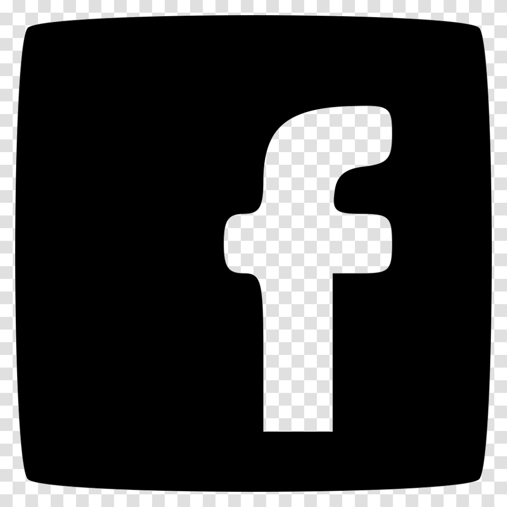 Facebook Black And White Fb Logos, Hand, Alphabet Transparent Png