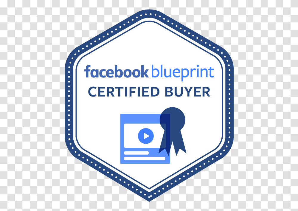 Facebook Blueprint Certification Badge, Label, Logo Transparent Png