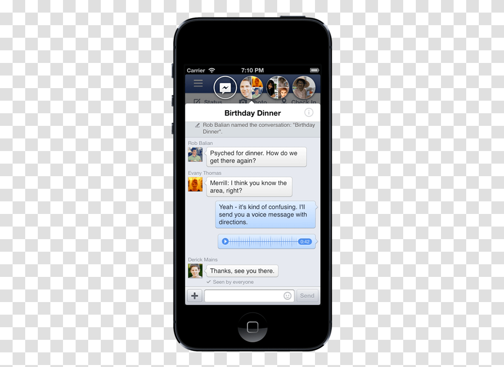 Facebook Chat Heads Coming To Iphone Technology Applications, Mobile Phone, Electronics, Cell Phone, Text Transparent Png
