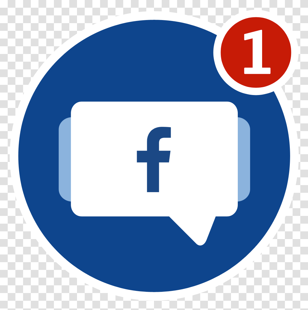 Facebook Clipart Logo Picture Facebook Icone 1 New Message, Text, Symbol, Number, First Aid Transparent Png