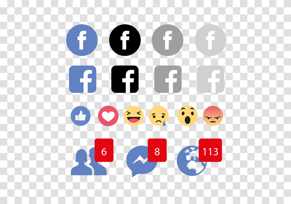 Facebook Emojis Icon Logo Social Media Icon And Vector, Alphabet, Number Transparent Png