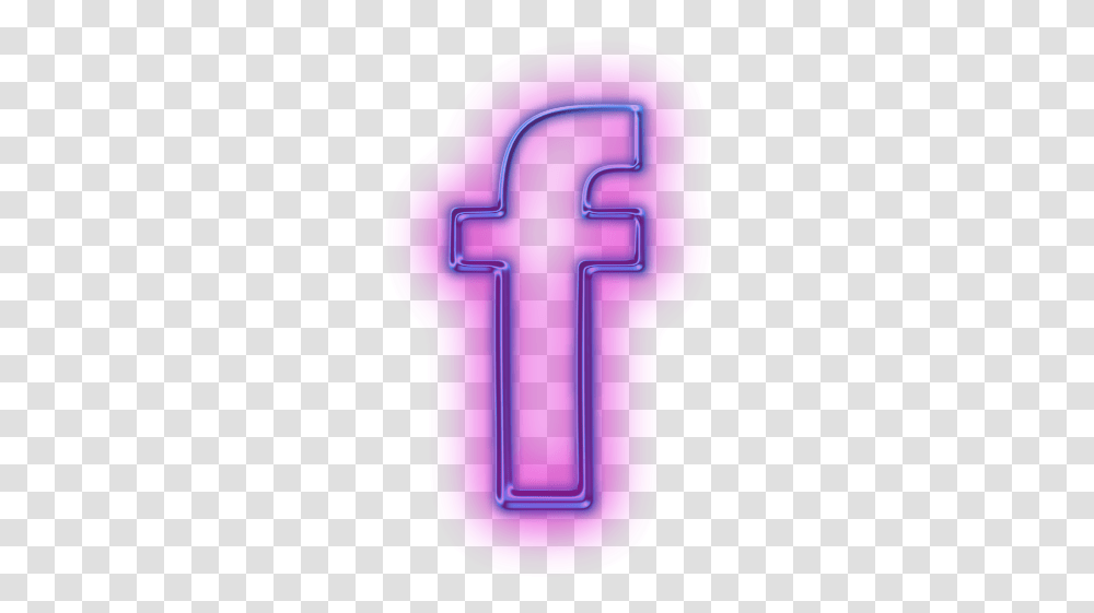 Facebook Face Icon Neon Facebook Logo, Leisure Activities, Light, Mailbox, Letterbox Transparent Png