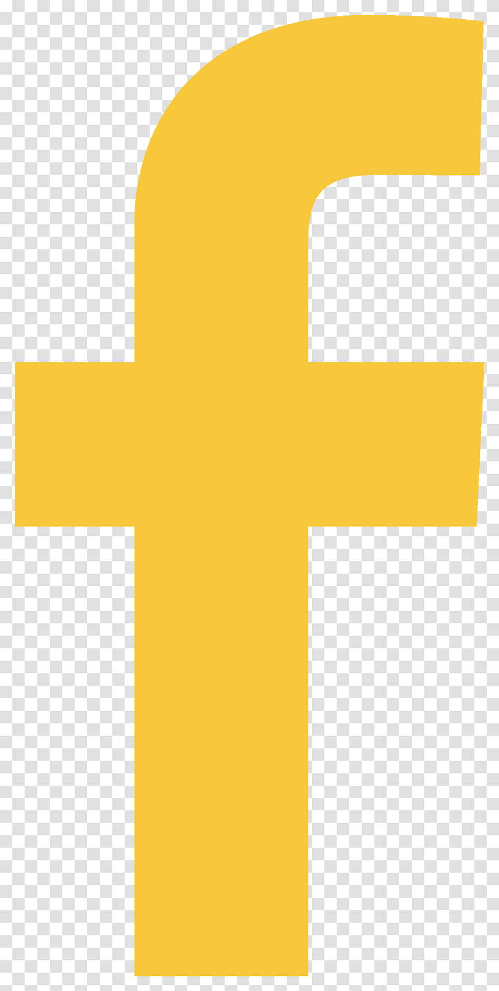 Facebook Facebook Logo Yellow, Cross, Trademark, Crucifix Transparent Png