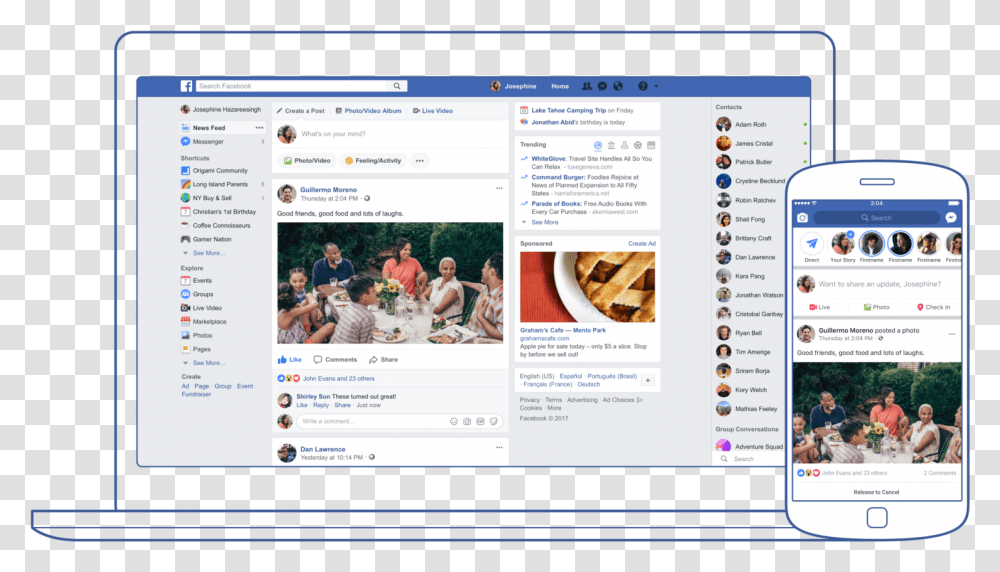 Facebook Facebook News Feed 2018, Computer, Electronics, Person, Human Transparent Png