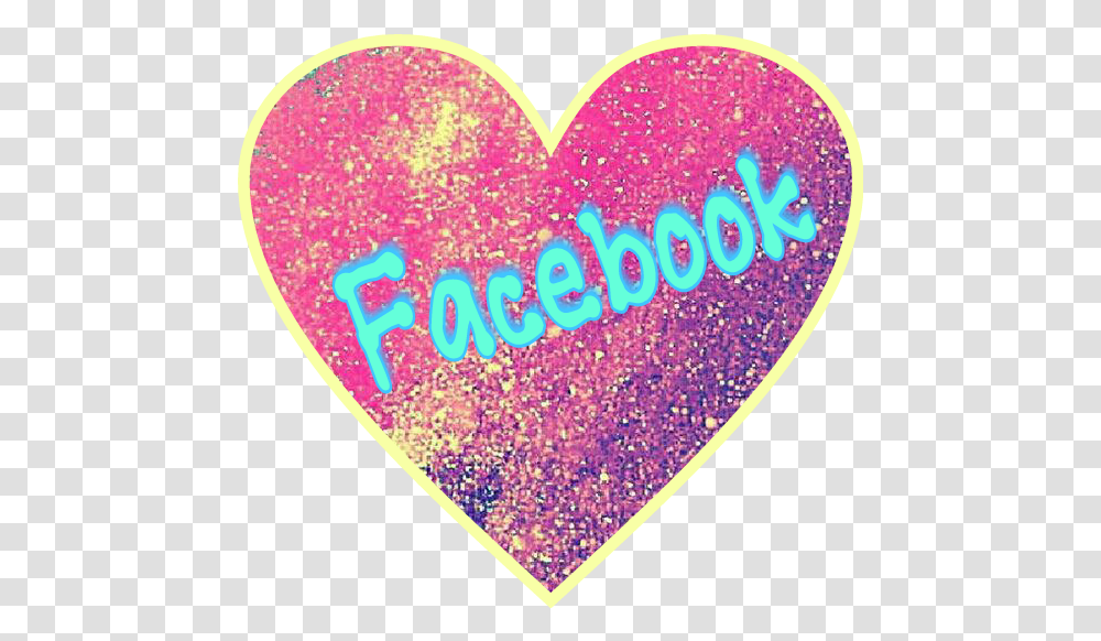 Facebook Glitter Pink Facebook Logo, Light, Heart, Rug, Plectrum Transparent Png