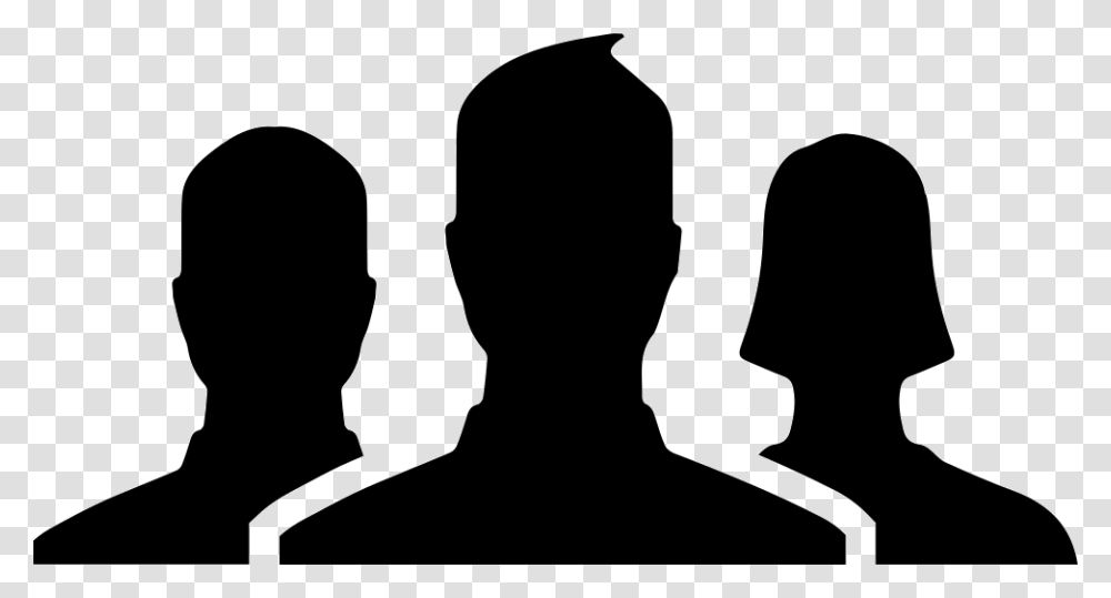 Facebook Group Icon, Silhouette, Person, Audience, Crowd Transparent Png
