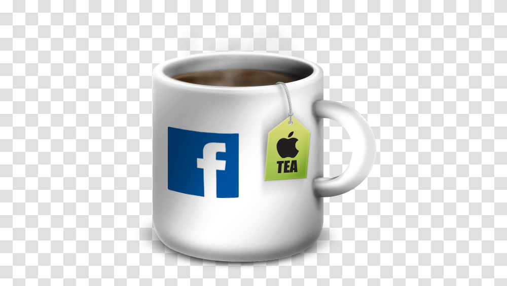 Facebook Icon Apple Mug Icon Softiconscom Serveware, Coffee Cup, Beverage, Drink, Espresso Transparent Png