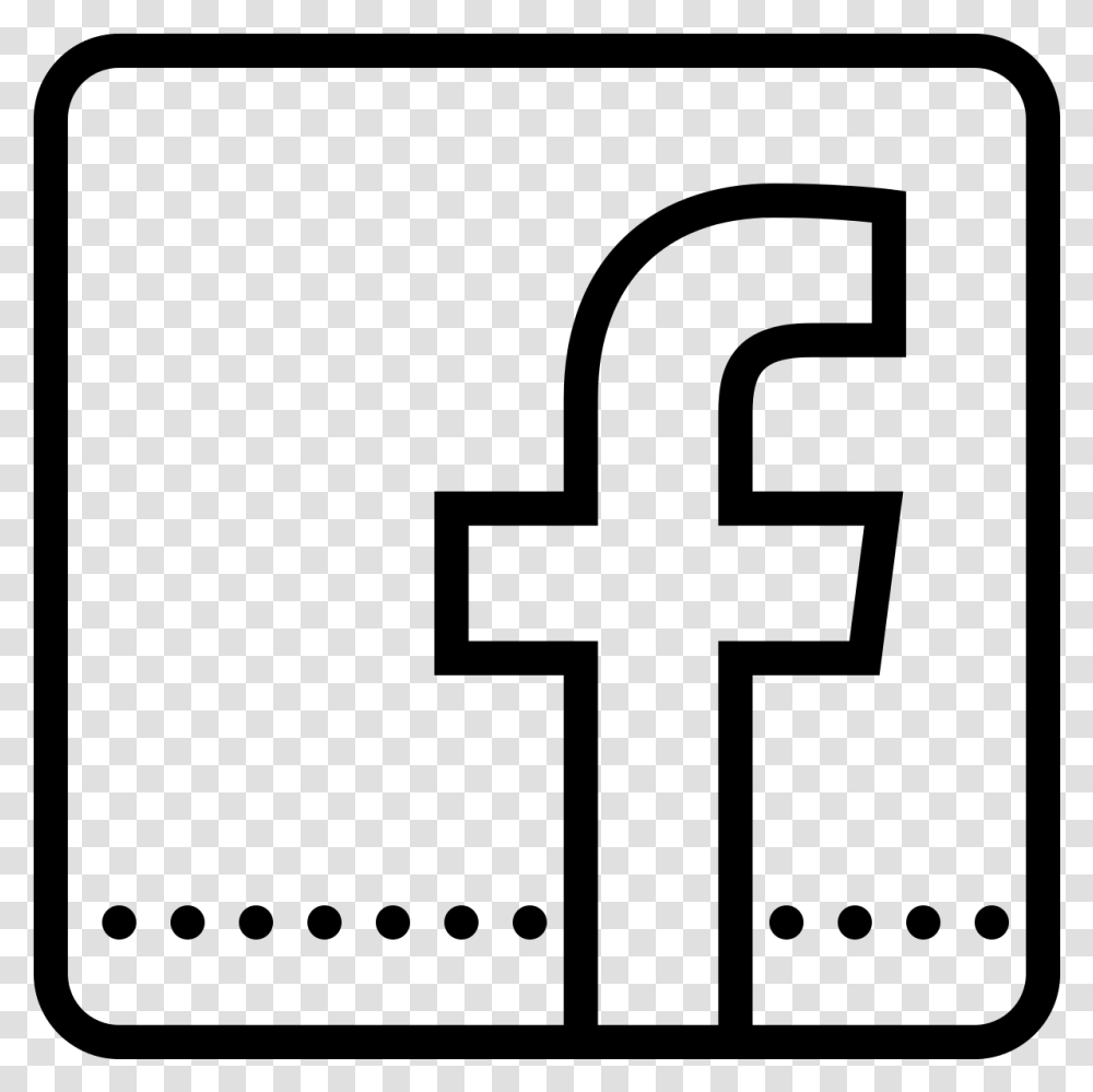 Facebook Icon Black And White White Social Media Logos, Gray Transparent Png