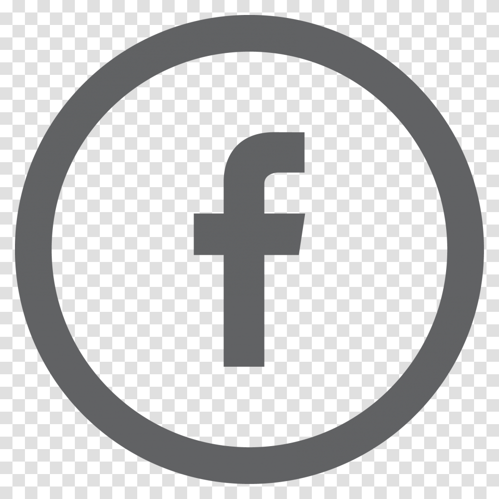 Facebook Icon Circle Download Facebook Icon Circle Grey, Cross Transparent Png