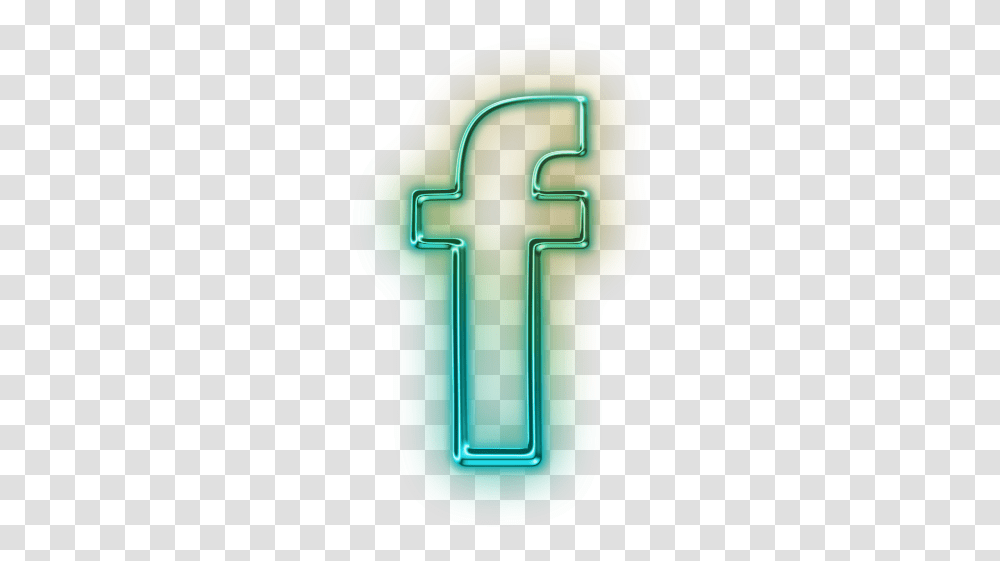 Facebook Icon Facebook Logo Neon, Mailbox, Letterbox, Symbol, Alphabet Transparent Png