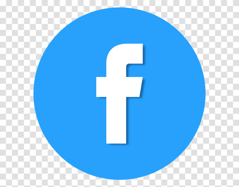 Facebook Icon Flat Facebook Icon Blue Circle, First Aid, Word, Symbol, Bandage Transparent Png