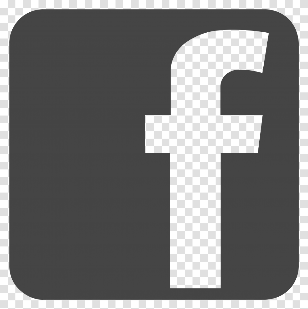 Facebook Icon Grey, Cross, Word Transparent Png