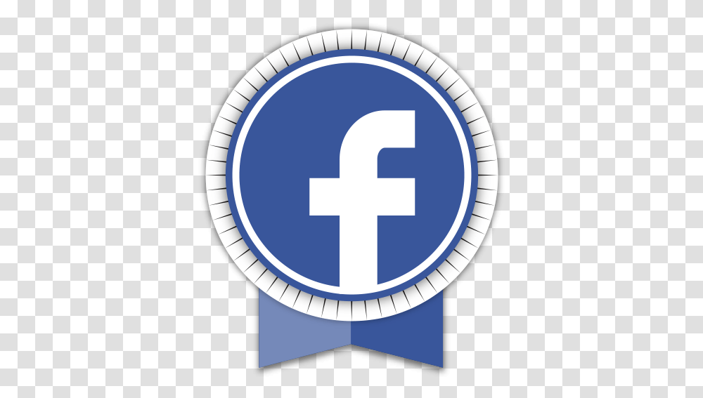 Facebook Icon Round Ribbon Social Iconset S Icons Rond Facebook Logo, Symbol, Label, Text, First Aid Transparent Png
