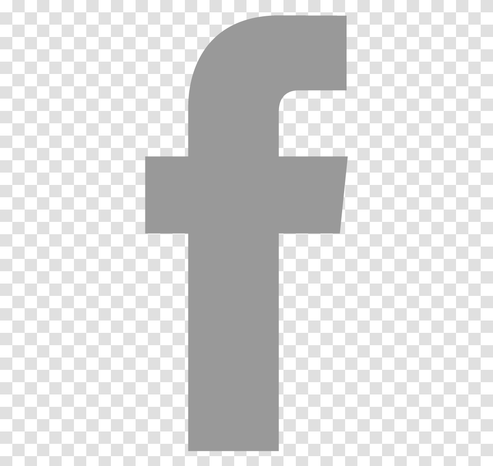 Facebook Icon Svg Grey, Cross, Crucifix Transparent Png