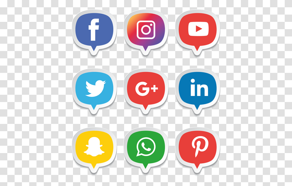 Facebook Instagram Youtube, Label, Sticker Transparent Png