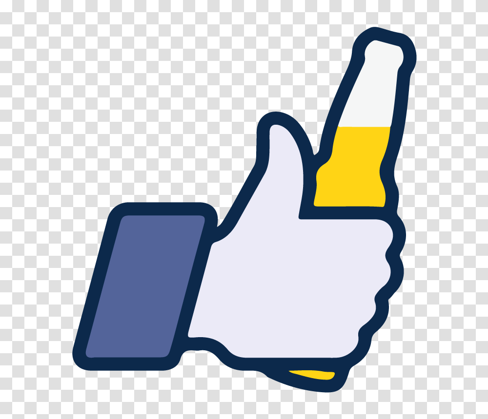 Facebook Like Beer Icon Vector Logo Thumbs Up Free Vector, Hand, Bottle, Beverage, Drink Transparent Png