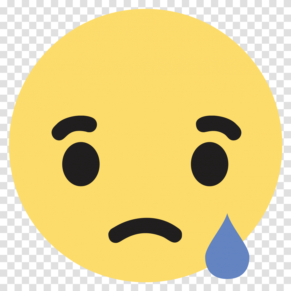 Facebook Like Button Sadness Emoticon Emoji Face Facebook Sad Icon, Tennis Ball, Sport, Sports, Food Transparent Png