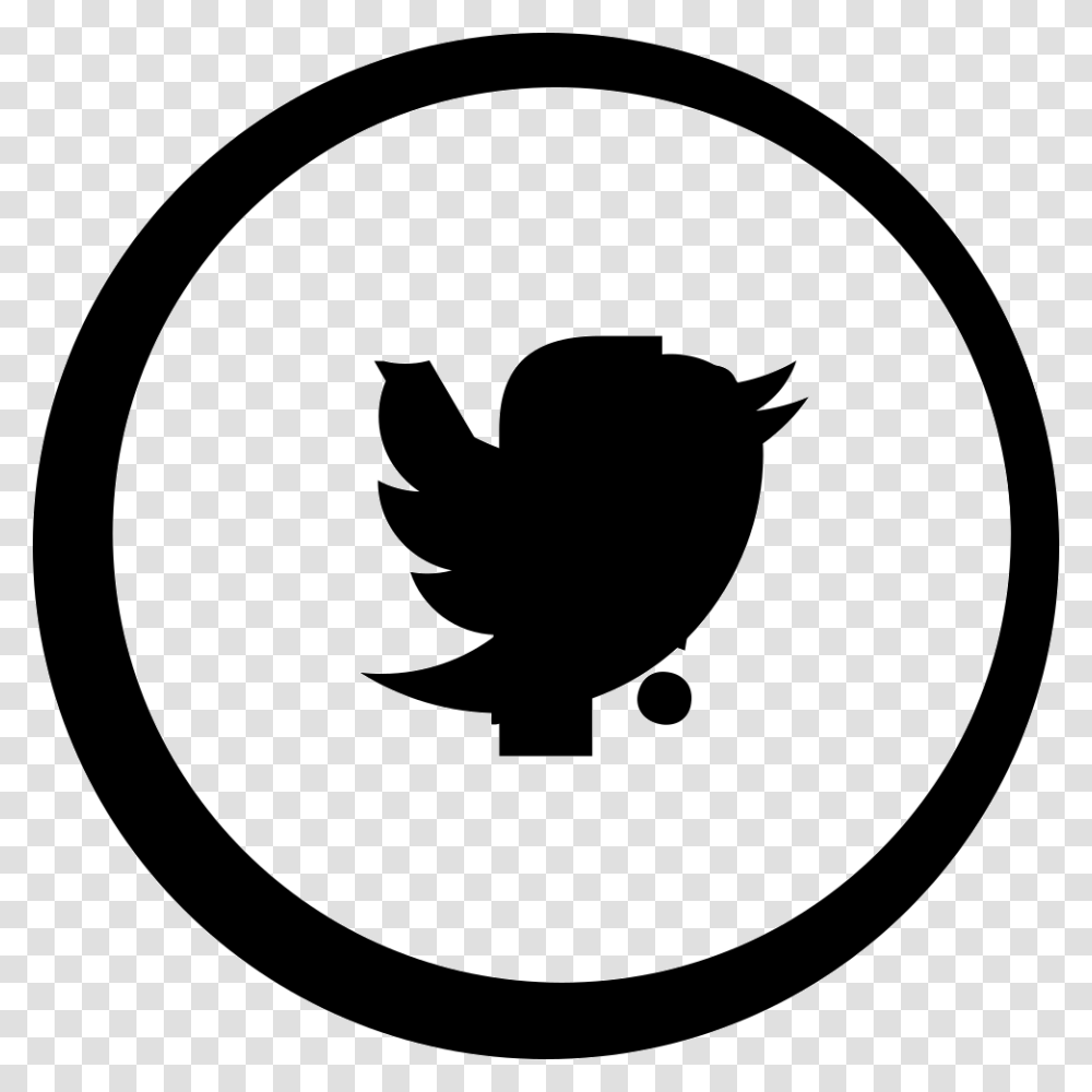 Facebook Lime Green Twitter Logo, Silhouette, Stencil, Bird, Animal Transparent Png