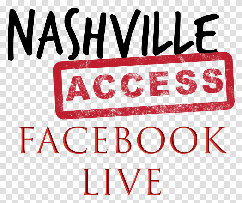 Facebook Live Section - Nashville Access Rifle Stock, Alphabet, Text, Word, Symbol Transparent Png