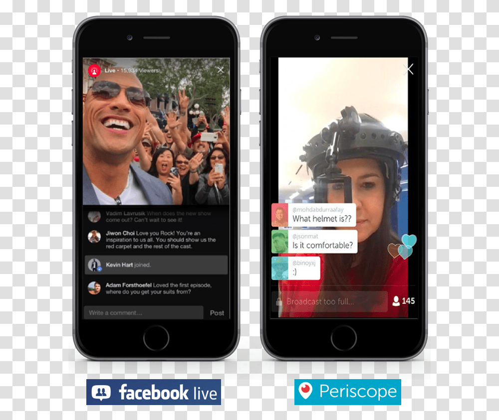 Facebook Live Stream, Helmet, Apparel, Phone Transparent Png