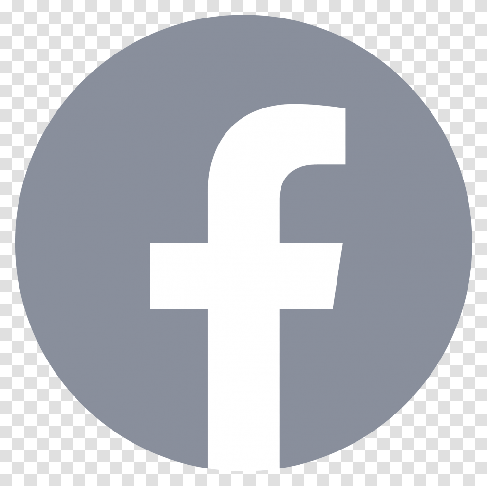Facebook Logo 2019 Icon Of Flat Style Circle Facebook Svg, First Aid, Symbol, Text, Word Transparent Png
