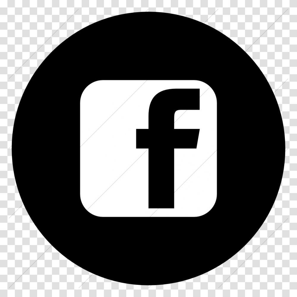 Facebook Logo Black And White Circle Digital Spy, Number, Word Transparent Png