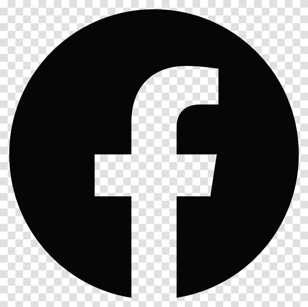 Facebook Logo Black Logo Facebook, Cross, First Aid Transparent Png