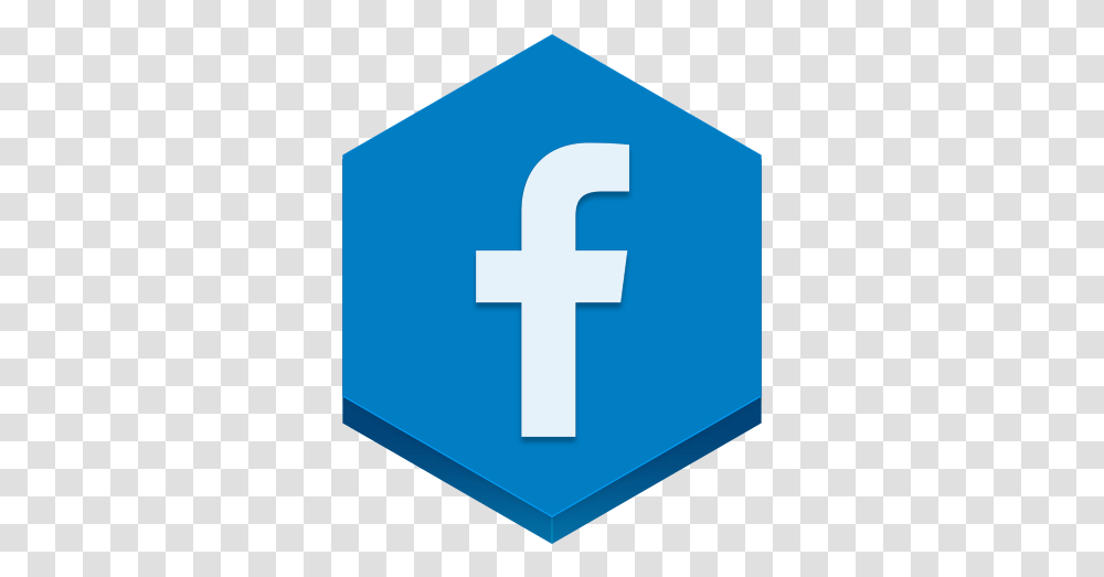 Facebook Logo Icon Facebook Hex Icon, Word, First Aid, Symbol, Sign Transparent Png