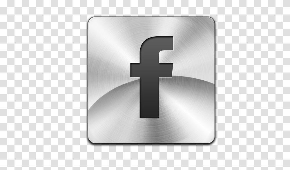 Facebook Logo Metal, Cross, Trademark Transparent Png