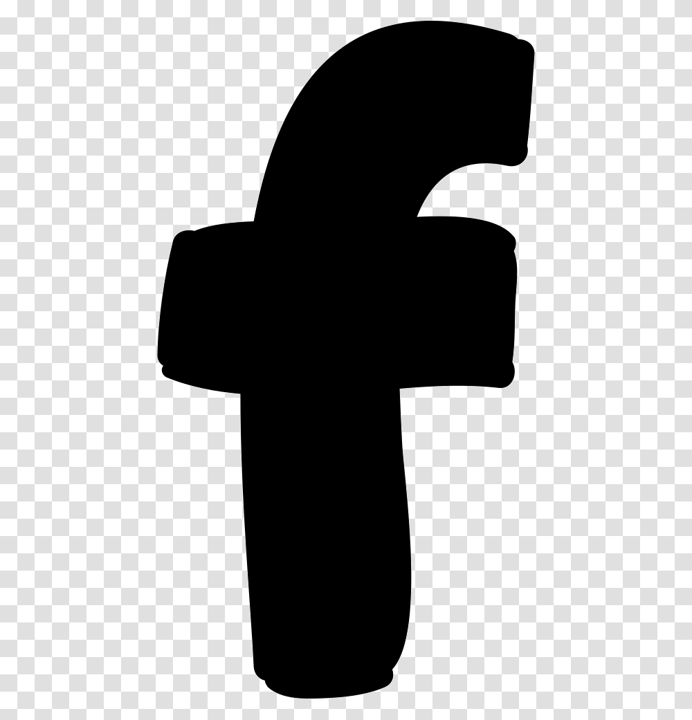 Facebook Logo, Cross, Silhouette, Crucifix Transparent Png