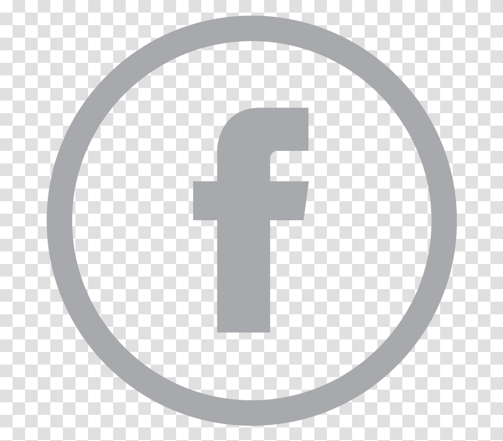 Facebook Logo White, Hand, Stencil Transparent Png