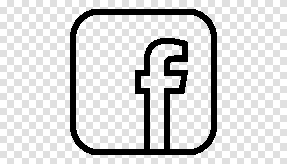 Facebook Logo White, Stencil, First Aid Transparent Png