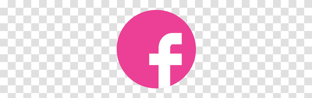 Facebook Media Pink Round Social Icon, First Aid, Logo, Trademark Transparent Png