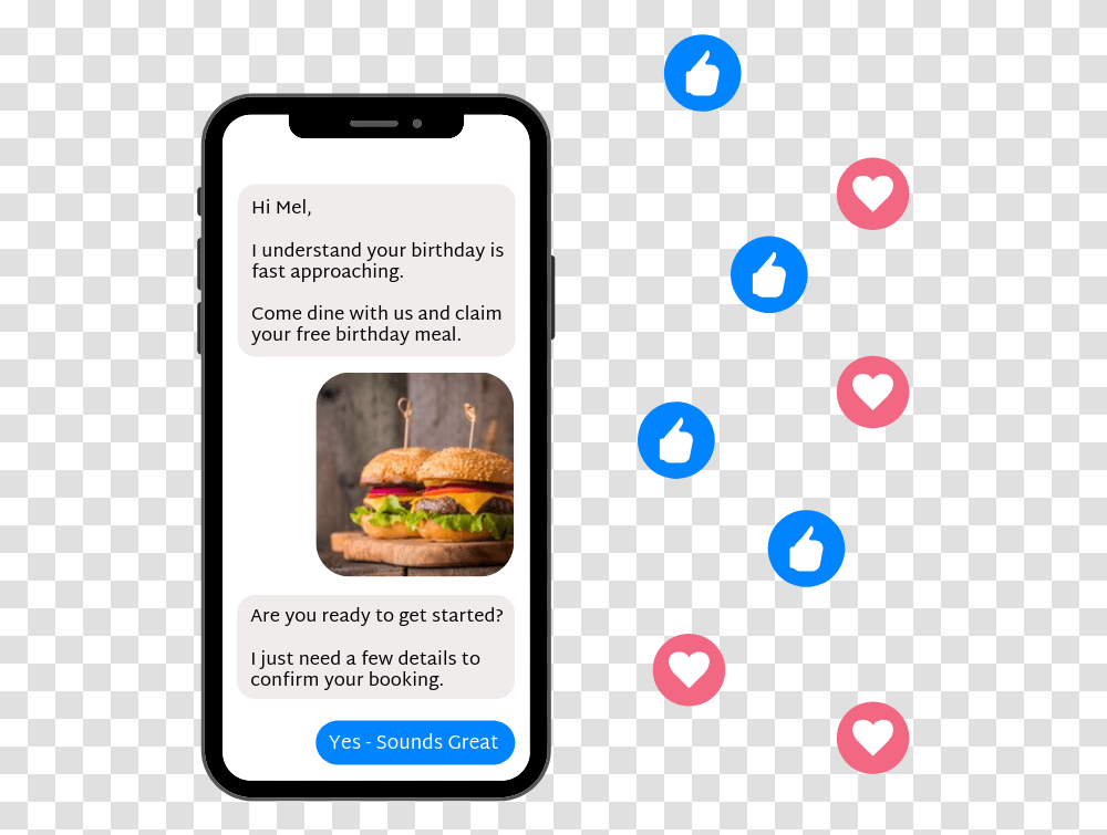 Facebook Messenger Chatbot Developers Chit Chat Bot Chat Messenger Bot, Text, Burger, Food, Electronics Transparent Png