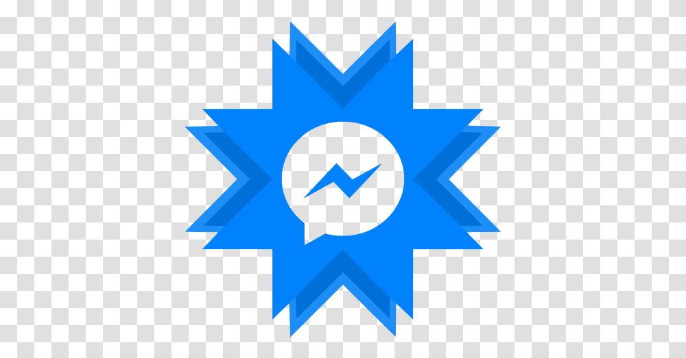 Facebook Messenger Free Icon Of Social Youtube Logo 3d, Symbol, Star Symbol, Recycling Symbol Transparent Png