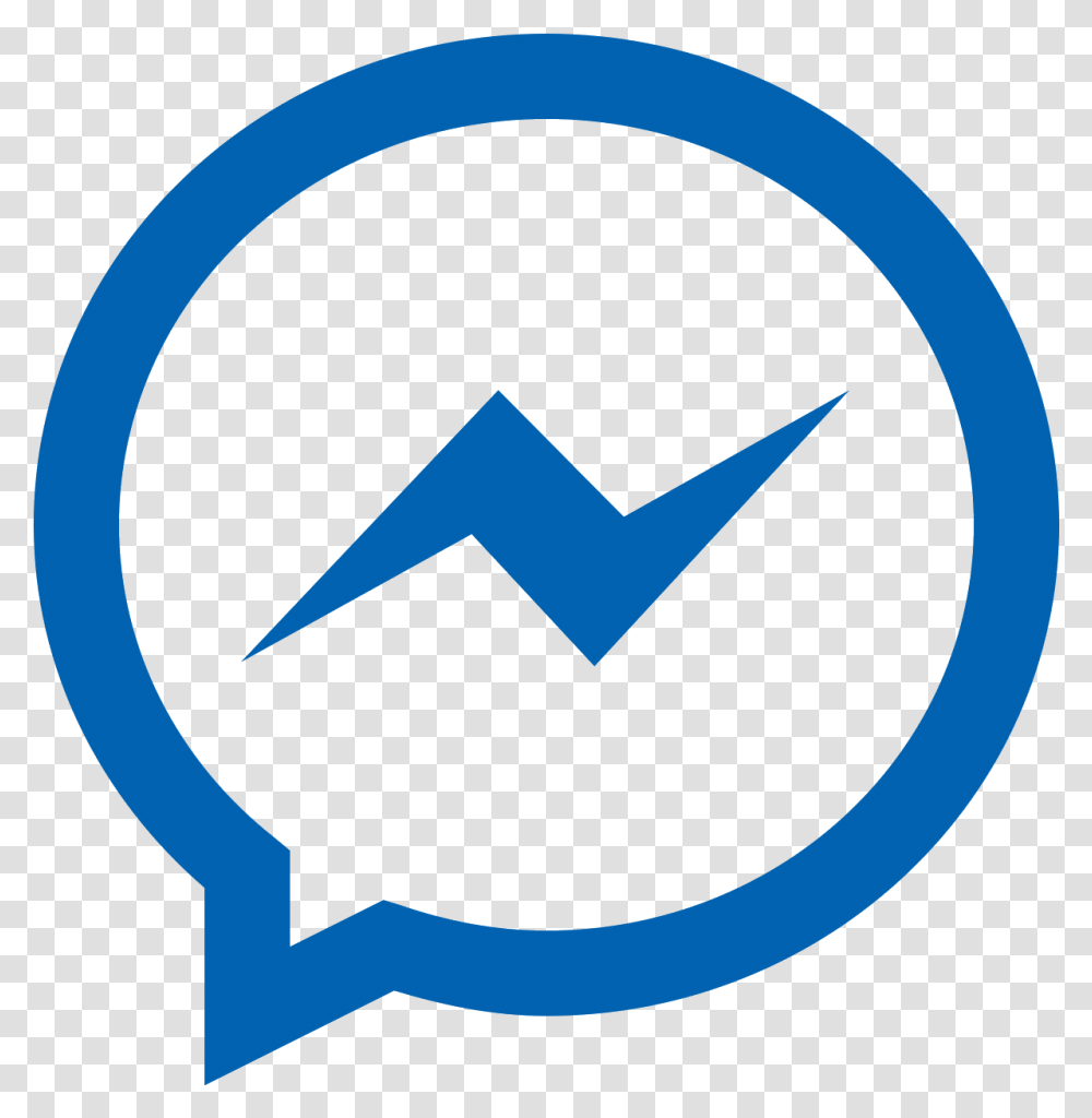 Facebook Messenger Icon Fb Messenger Icon, Recycling Symbol, Sign Transparent Png