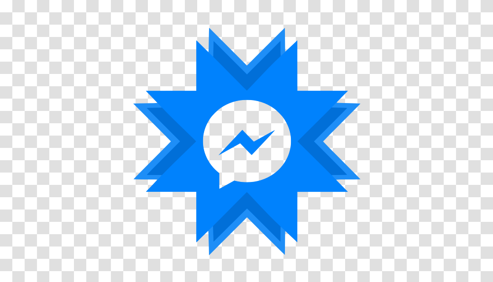 Facebook Messenger Icon Free Of Social Networks Icons, Star Symbol, Cross, Recycling Symbol Transparent Png