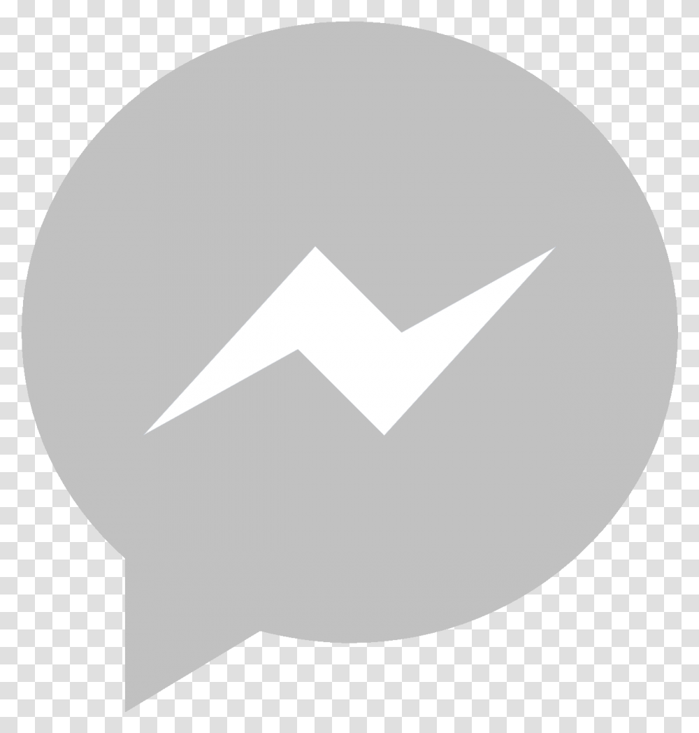 Facebook Messenger Icon Grey Facebook Messenger Icon, Clothing, Apparel, Paper, Helmet Transparent Png