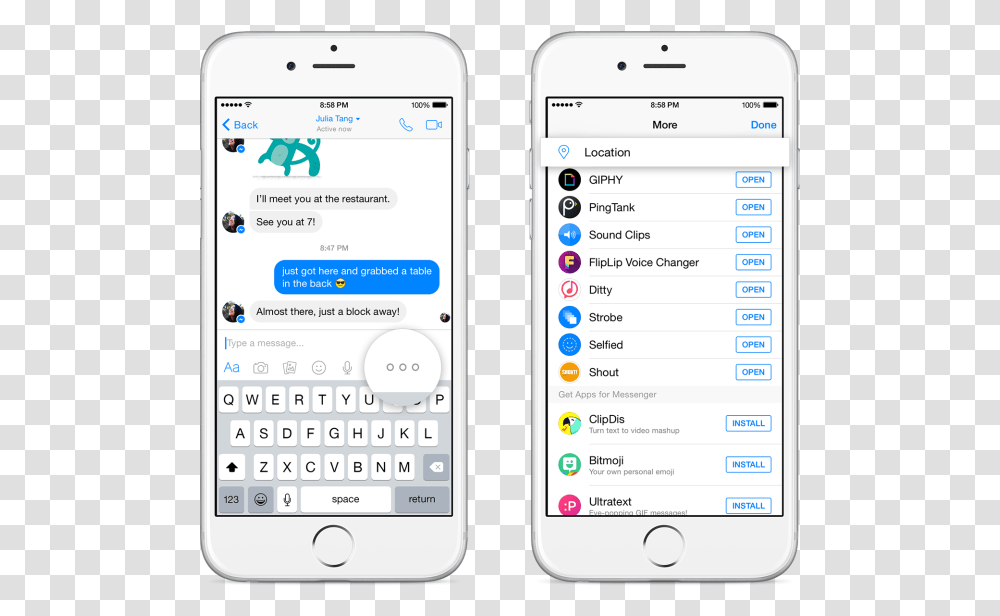 Facebook Messenger Is Getting Ads Whatsapp Business Labels Iphone, Mobile Phone, Electronics, Cell Phone Transparent Png